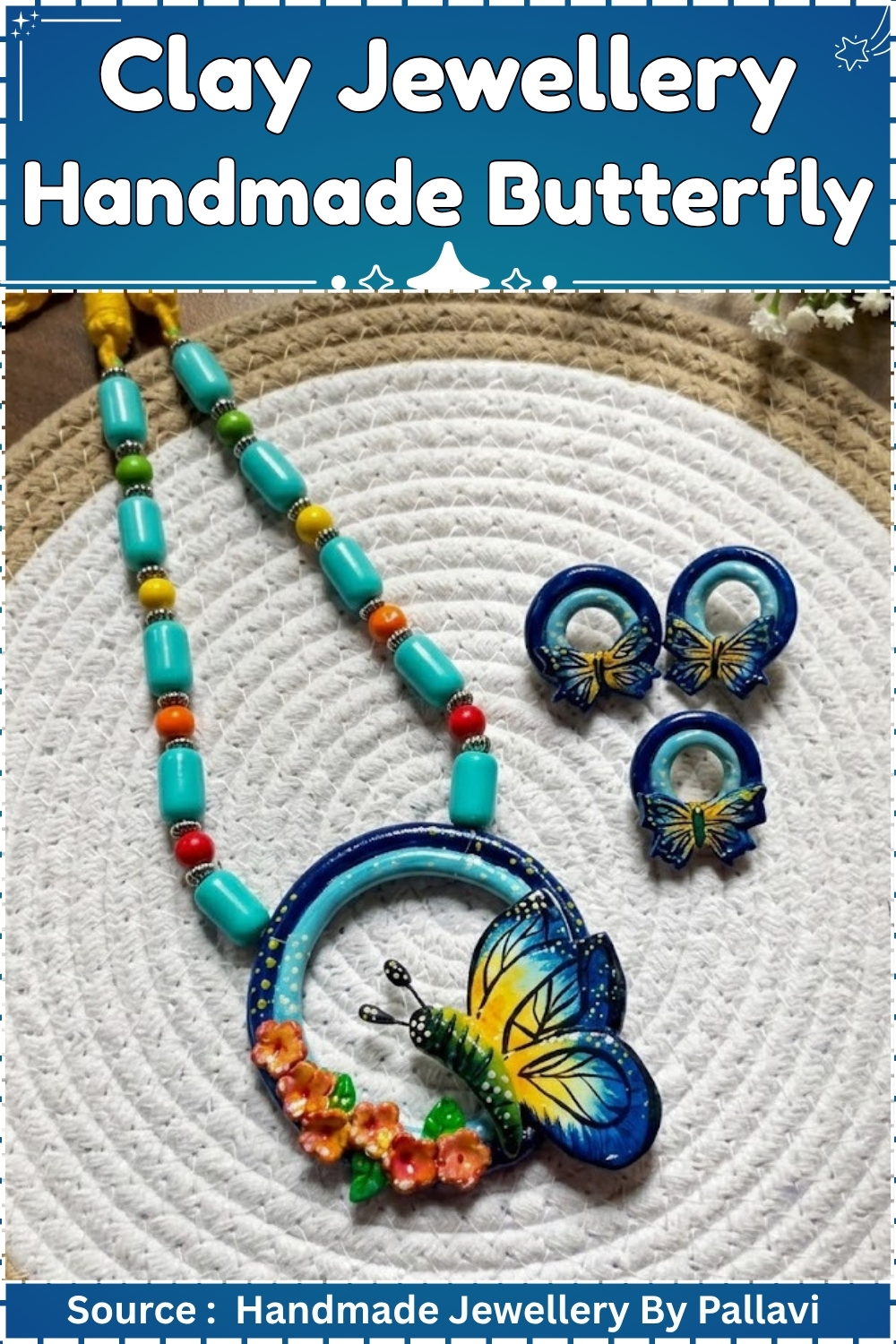 Clay Jewellery Handmade Butterfly Tutorial