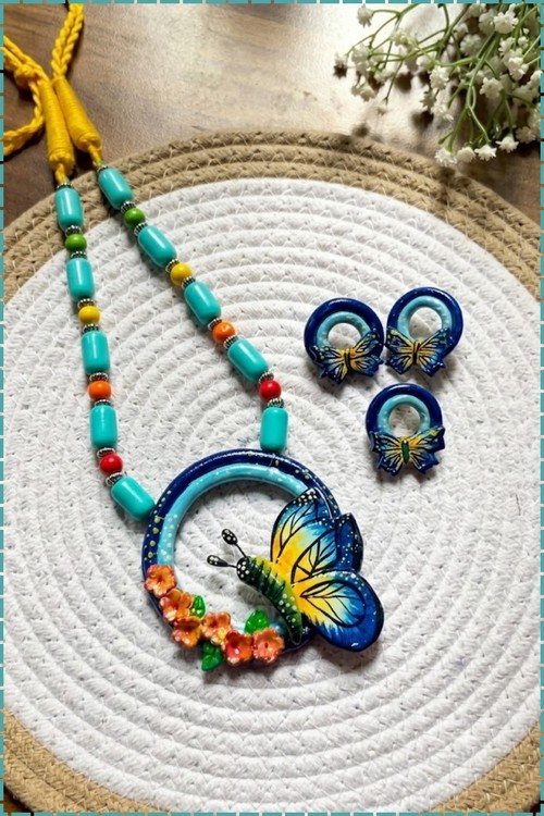 Clay Jewellery Handmade Butterfly