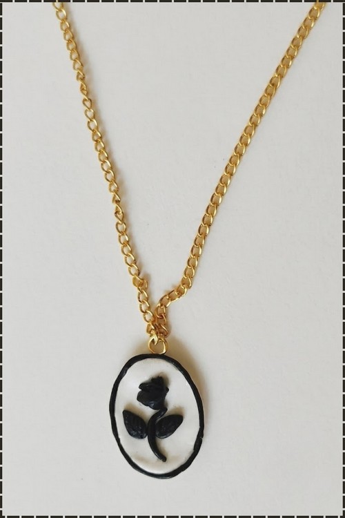 Polymer Clay Locket Chain