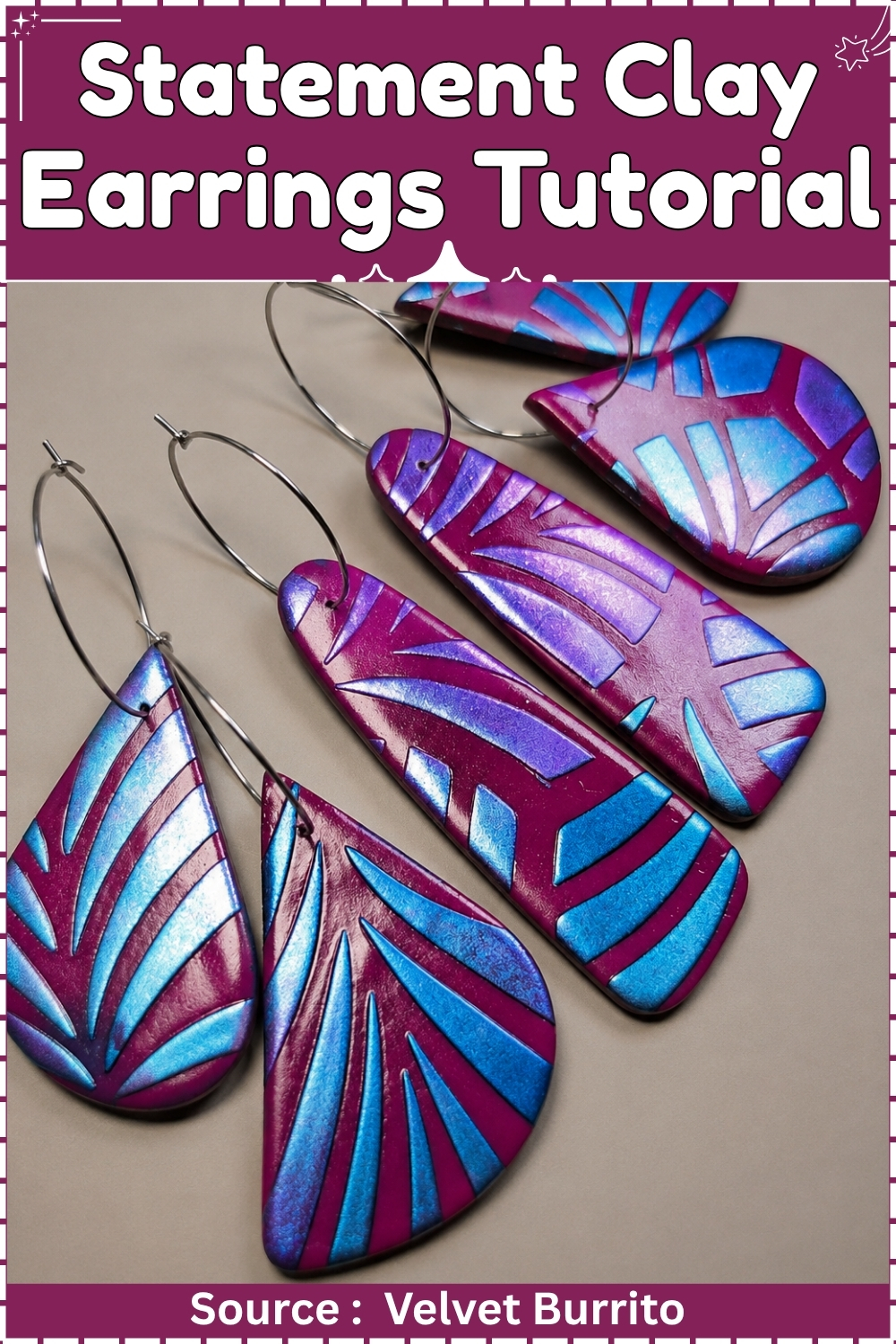 Statement clay Earrings Tutorial