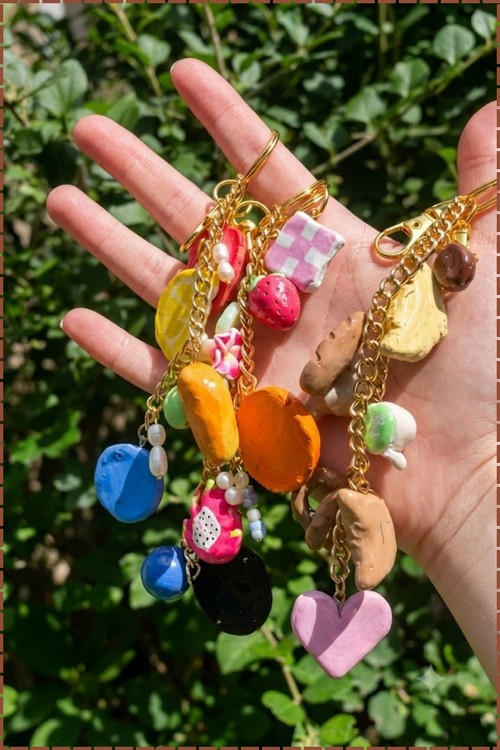 clay bag charms