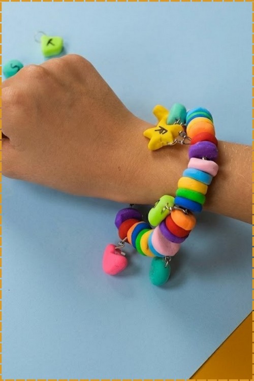 clay beaded bracelets ideas