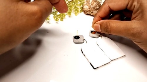 Geometric Clay Earrings 7